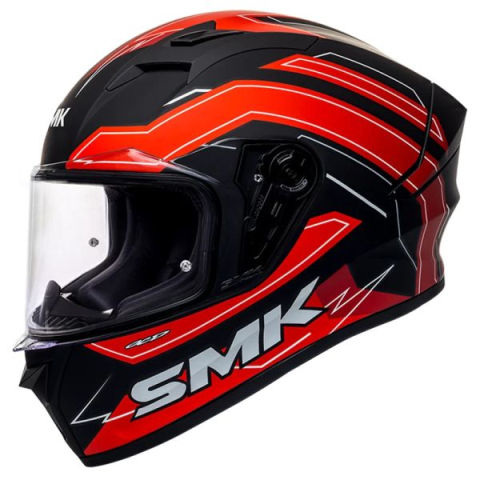 ECHIPAMENTE MOTO - CASCA INTEGRALA SMK ROSU/NEGRU LUCIOS XS