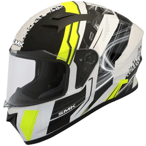 ECHIPAMENTE MOTO - CASCA INTEGRALA SMK STELLAR SWANK NEGRU/MATT/GALBEN