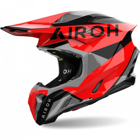 ECHIPAMENTE MOTO - Casca Moto AIROH Twist 3 King – Rosu Lucios