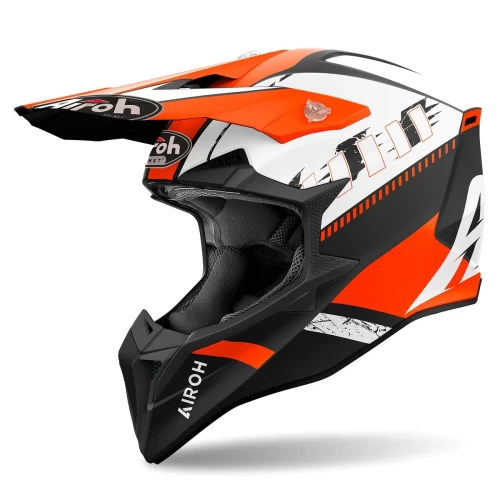 Cască Moto AIROH Wraaap Feel – Portocaliu Mat