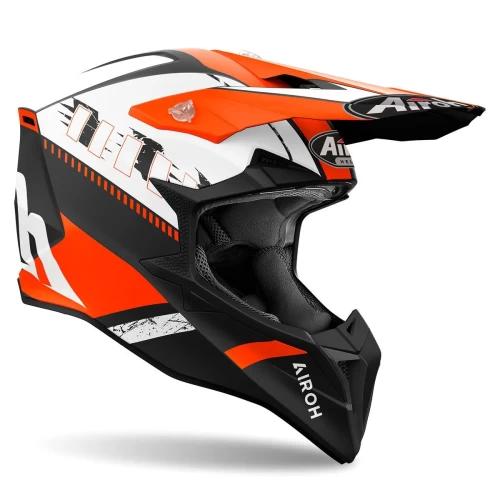 Cască Moto AIROH Wraaap Feel – Portocaliu Mat [1]