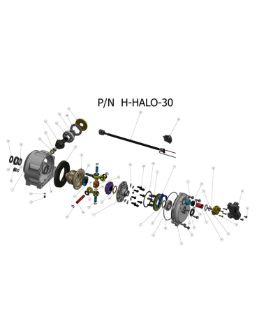 DIFERENTIAL FATA COMPLET HALO 30 - SSV CAN-AM MAVERICK X3 (PENTRU PLANETARE AFTERMARKET BIG AXLES) [5]