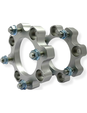 DISTANTIERE ROTI ATV - Distantiere Roti ATV 4/110 25mm Silver – CFMOTO / Yamaha / Suzuki (Prezon M10x1.25)