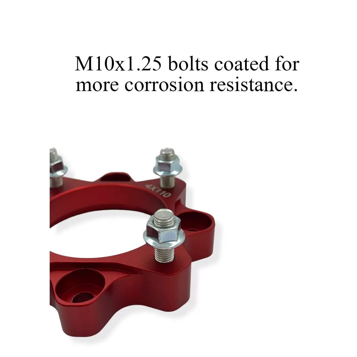 DISTANTIERE ROTI ATV 4/110 35MM ROSU – CFMOTO / YAMAHA / SUZUKI (PREZON M10x1.25) [2]