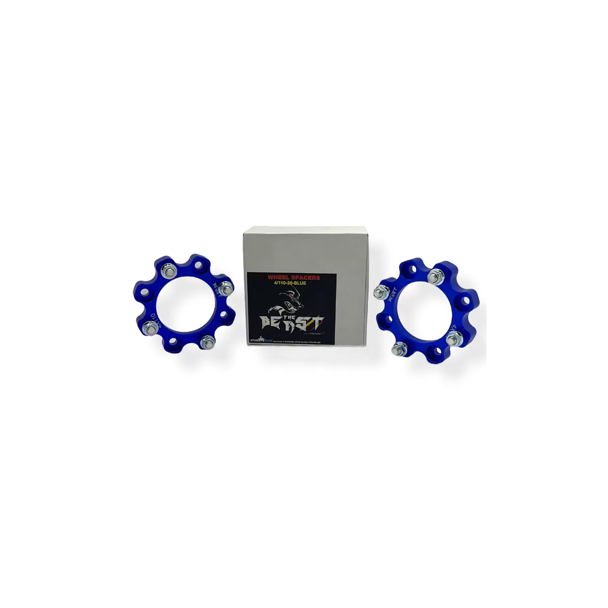 DISTANTIERE ROTI ATV 4/110 40MM ALBASTRU – CFMOTO / YAMAHA / SUZUKI (PREZON M10x1.25) [4]