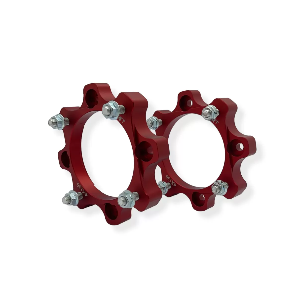DISTANTIERE ROTI ATV - Distantiere Roti ATV 4/136 45mm Rosu – Can-Am / Bombardier / BRP (Prezon M10x1.25)
