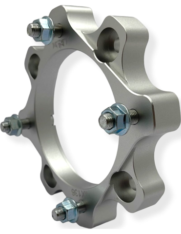 ACCESORII - DISTANTIERE ROTI ATV 4/136 45MM SILVER - CAN-AM / BOMBARDIER (PREZON M10x1.25) THE BEAST