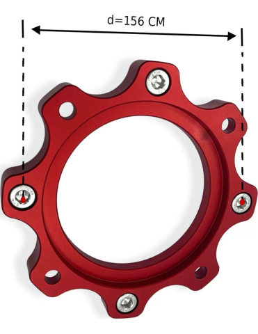 DISTANTIERE ROTI ATV 4/156 25MM ROSU POLARIS THE BEAST [3]