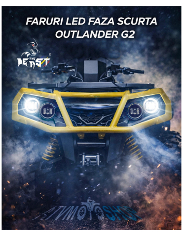 PROIECTOARE LED ATV UTV - FARURI LED / FAZA SCURTA ATV CAN-AM OUTLANDER G2 THE BEAST