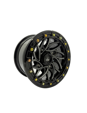 JANTA ATV CU BEADLOCK 4/137 12X7 - CAN-AM RENEGADE / OUTLANDER - NEGRU CU ARGINTIU [0]