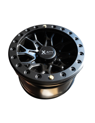 ACCESORII - JANTA ATV CU BEADLOCK NEGRU MAT 12X7 4/136 OFFSET 4+3 / ET +10 - OUTLANDER / RENEGADE