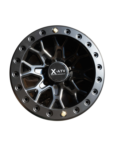 JANTA ATV CU BEADLOCK NEGRU MAT 12X7 4/136 OFFSET 4+3 / ET +10 - OUTLANDER / RENEGADE [1]