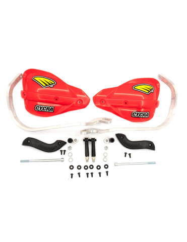APARATORI MAINI ATV - KIT HANDGUARD ROSU CYCRA CU PRINDERE PENTRU GHIDON FLEXX