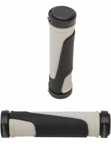 PIESE - MANSOANE GHIDON LOCK-ON NEGRU / ALB DUAL DENSITY 22MM 13CM - PROGRIP