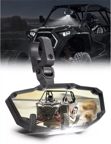 ACCESORII - OGLINDA RETROVIZOARE CU LUMINA CABINA THE BEAST SSV/UTV 1.5-2 INCH