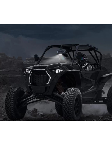 OGLINDA RETROVIZOARE CU LUMINA CABINA THE BEAST SSV/UTV 1.5-2 INCH [2]