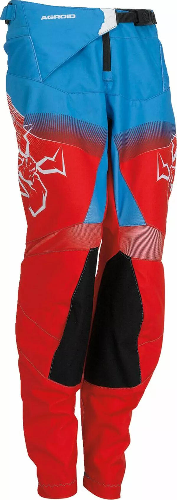 ECHIPAMENTE COPII - Pantaloni Moto Copii 100% Agred Roșu/Alb/Albastru