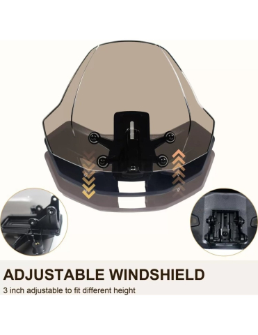 PARBRIZ AJUSTABIL ADVENTURE FUMURIU - CAN-AM RYKER (R/F 219401032) [2]