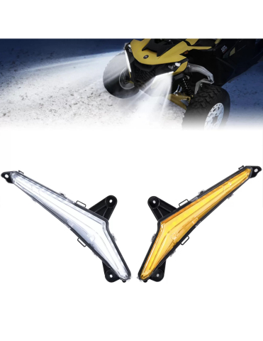 ACCESORII - POZITII LED FATA CU SEMNAL SSV CAN-AM MAVERICK R