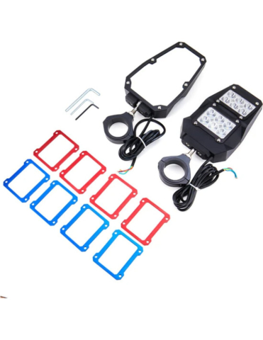 SET OGLINZI LED UTV ROLL BAR 1.5-2 INCH (STANGA + DREAPTA) THE BEAST [1]