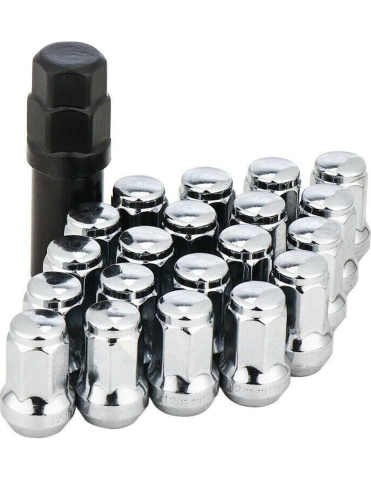PIESE - SET PIULITE JANTA CROM M12x1.5 (20 BUC + CHEIE TUBULARA) THE BEAST