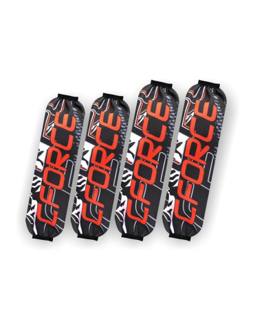 ACCESORII ATV - SET PROTECTII AMORTIZOR ATV CFMOTO CFORCE G3 RED+BLACK