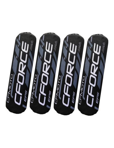 ACCESORII - SET PROTECTII AMORTIZOR ATV CFMOTO WHITE+BLACK