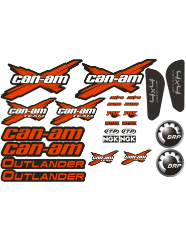PIESE - SET STICKERE CAN-AM OUTLANDER ROSU