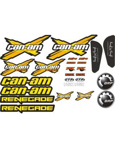 PIESE - SET STICKERE CAN-AM RENEGADE GALBEN