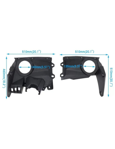 SET SUPORTI FRONTALI PENTRU BOXE AUDIO - CAN-AM MAVERICK X3 / X3 MAX [2]