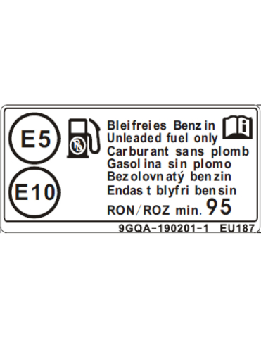 PIESE - STICKER AVERTIZARE TIP COMBUSTIBIL CFMOTO