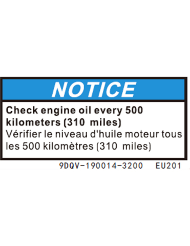 PIESE - STICKER AVERTIZARE ULEI MOTOR CFMOTO
