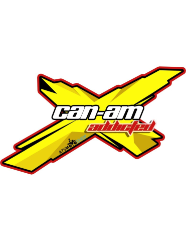 PIESE - STICKER CAN-AM ADDICTED 20x20 CM - THE BEAST