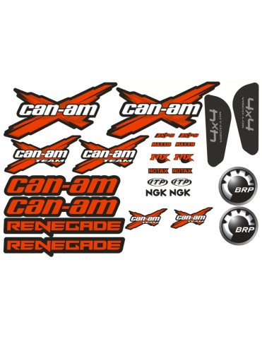 PIESE - STICKERE CAN-AM RENEGADE ROSU (SET)