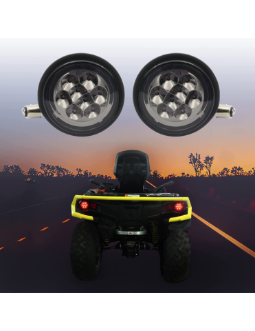 STOPURI SPATE LED TRANSPARENTE CAN-AM OUTLANDER (2012) / RENEGADE (2012) / MAVERICK (2013-2018) / COMMANDER (2011-2020) THE BEAST [1]