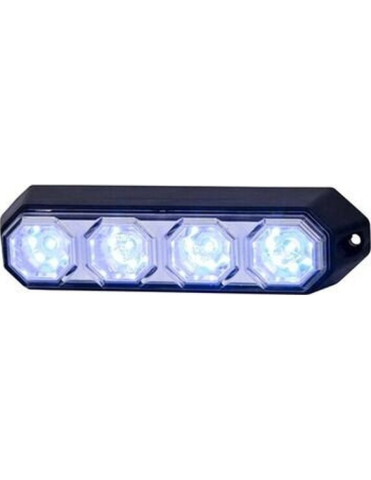 STROBOSCOP 4 LED-URI HORPOL ALBASTRU 12V-24V THE BEAST [1]