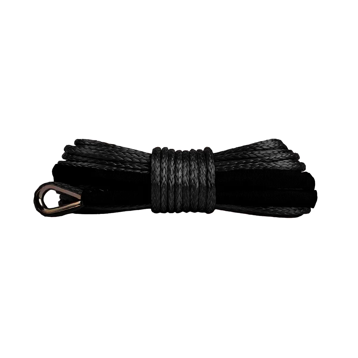 ACCESORII - Sufa Syntetica Troliu ATV & SSV 6mm / 15m – Negru – RopeHook