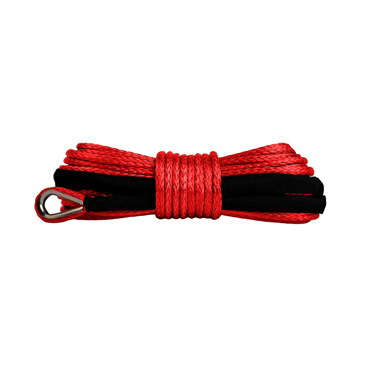 ACCESORII - Sufa Syntetica Troliu ATV & SSV 6mm / 15m – Rosu – RopeHook