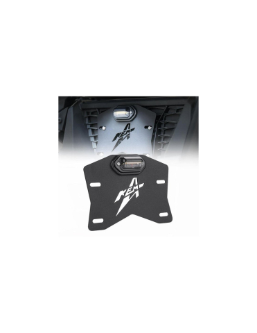 SUPORT CU LED PRINDERE NUMAR INMATRICULARE SSV / UTV NEGRU THE BEAST [1]