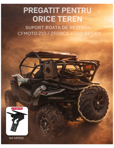 ACCESORII - SUPORT ROATA DE REZERVA SSV CFMOTO ZFORCE Z10 / ZFORCE 1000 SPORT STORM