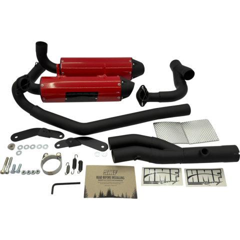 ACCESORII - TOBA SPORT DUAL ATV CAN-AM RENEGADE G2S ROSU FULL BLACKOUT HMF PERFORMANCE
