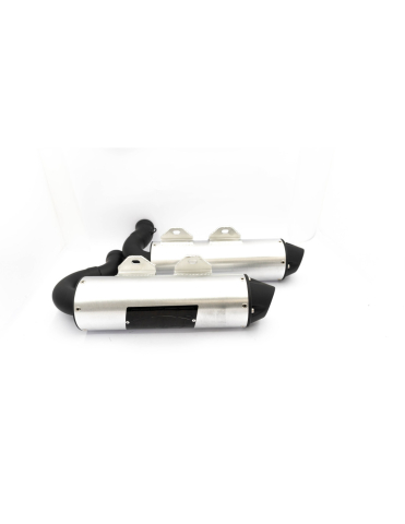 TOBE SPORT ATV / UTV - TOBA SPORT DUAL SLIP ON ATV Can-Am Outlander 850/1000 G3 ARGINTIU+NEGRU