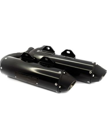 TOBA SPORT DUAL SLIP ON ATV Can-Am Outlander 850/1000 G3 NEGRU BLACKOUT [1]