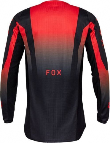 Tricou Moto FOX 180 Lean – Rosu Neon, Marimi Extinse [1]