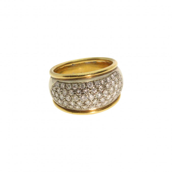 Inel aur galben 18K cu diamante [1]