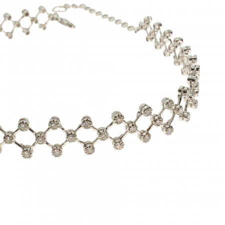 Colier aur alb 18k cu diamante [1]