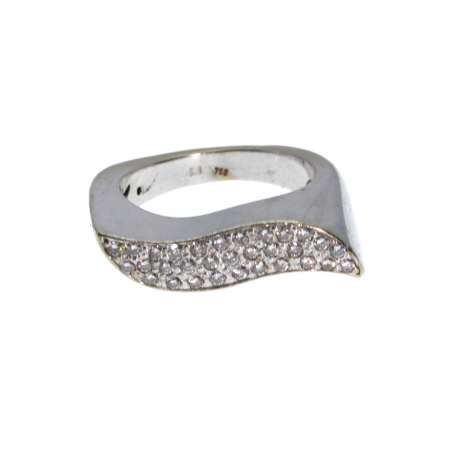 Inele - Inel aur alb 18K diamante