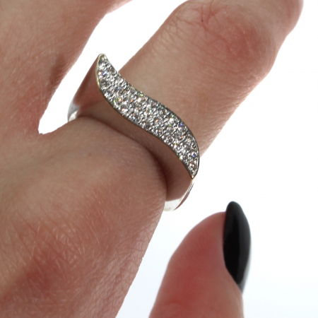 Inel aur alb 18K diamante [1]