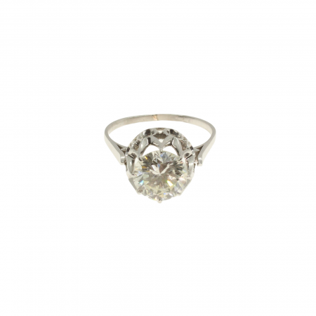 Inele - Inel platina cu diamant 2.32ct