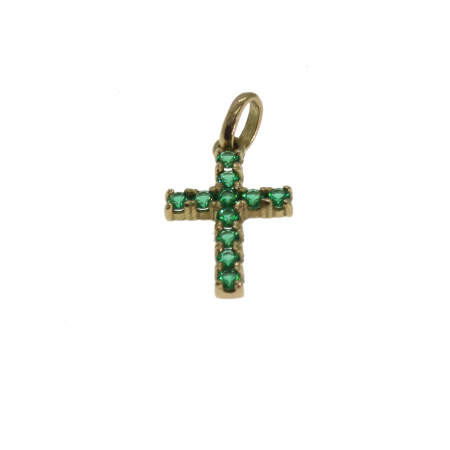 Pandantive - Pandantiv cruce aur galben 18K